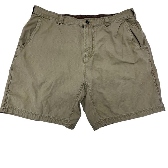 VTG. Prana BREATH Shorts Mens Sz 38 9' Khaki 5 Pocket Hiking Outdoor Cotton - Picture 1 of 10